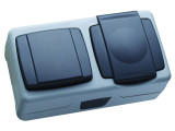 Розетки та вимикачі зовнішньої установки IP54-IP55