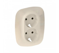 Лицевая панель розетки 2X2К+З слоновая кость Valena Allure LEGRAND Лицевая панель розетки 2X2К+З слоновая кость Valena Allure LEGRAND