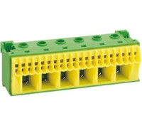Блок PE-клема 5x16мм²+17x4мм² ширина 90мм Hager QiuckConnect KN22E