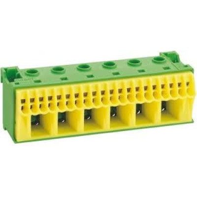 Блок PE-клема 5x16мм²+17x4мм² ширина 90мм Hager QiuckConnect KN22E