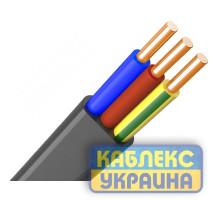 Кабель ВВГпнгд 3 х 4.0 мм² 1 м КАБЛЕКС