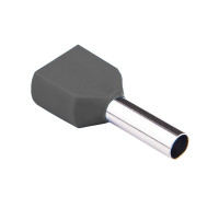 Наконечник втулковий з ізоляцією 2провіда TE 4/12 (100 шт) 500719 Takel