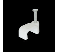 Клипса кабельная плоская 10 мм