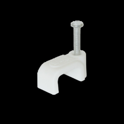 Клипса кабельная плоская 10 мм