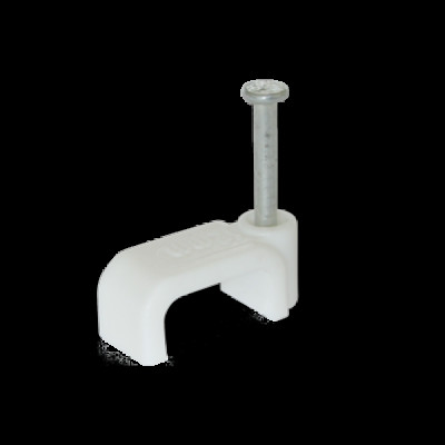 Клипса кабельная плоская 12 мм