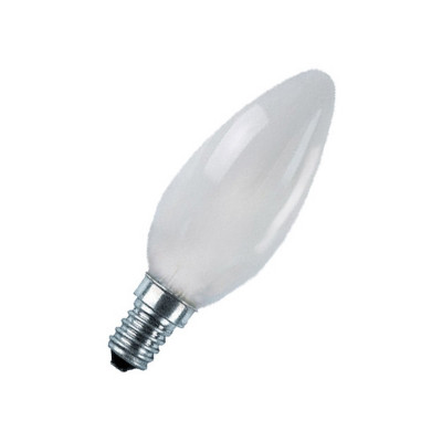 Лампа накаливания свеча 60С1/F/E14 230V матовая GE Венгрия