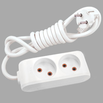 Удлинитель без заземления 2 розетки 5 метров Viko Multi-let