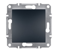 Вимикач одноклавішний самозажимний антрацит EPH0100171 Asfora Schneider