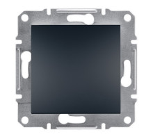 Вимикач одноклавішний самозажимний антрацит EPH0100171 Asfora Schneider