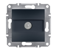 Розетка ТВ концевая Asfora Schneider антрацит