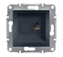 Розетка компьютерная RJ45 антрацит EPH4300171 Asfora Schneider