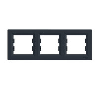 Рамка 3-пост. горизонтальна антрацит EPH5800371 Asfora Schneider
