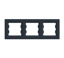 Рамка 3-пост. горизонтальна антрацит EPH5800371 Asfora Schneider