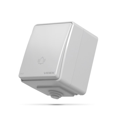Кнопка звонка серая VIDEX BINERA