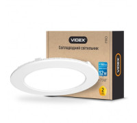 Светильник светодиодный встраиваемый VIDEX круглый 12W 5000K 220V