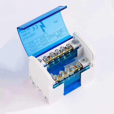 Шина на Din-рейку в корпусі 2х7 125А 502970 TAKEL