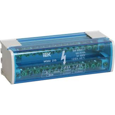 Шины на DIN-рейку в корпусе 2x15груп ІЕК