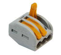 Клемма быстрого монтажа трехконтактная 0.08-2.5 мм2 4мм2 WAGO