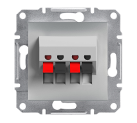 Аудио розетка Asfora Schneider алюминий