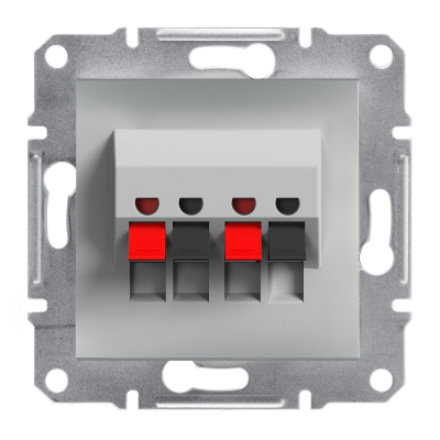 Аудио розетка Asfora Schneider алюминий