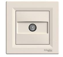 Розетка ТВ концевая Asfora Schneider крем