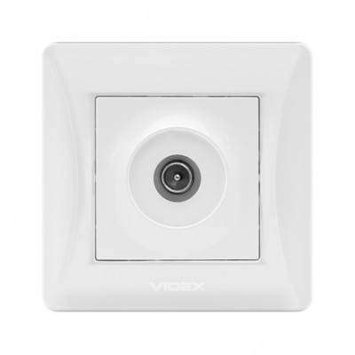 Розетка телевизионная TV  белая  VIDEX BINERA