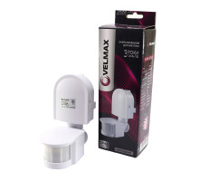 Датчик движения Velmax 180˚ белый 