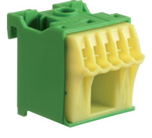 Блок PE-клему 1x16мм2+5x4мм2 ширина 30мм Hager QiuckConnect KN06E
