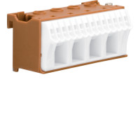 Блок фазних клем 4x16мм2+14x4мм2 ширина 75мм Hager QiuckConnect KN18P