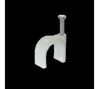 Скоба (кліпса) кабельна кругла R-12 (100 шт)