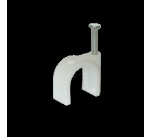 Скоба (кліпса) кабельна кругла R-12 (100 шт)