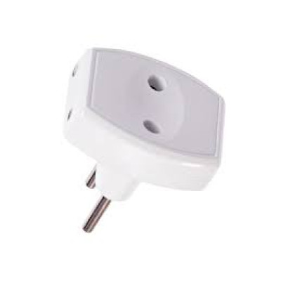 Тройник переходник белый DE-PA