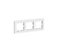 Рамка трехпостовая белая Mimoza