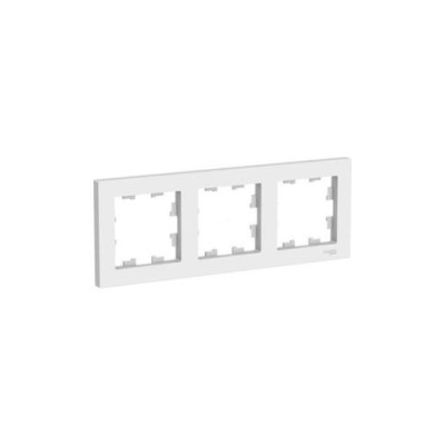 Рамка трехпостовая белая Mimoza