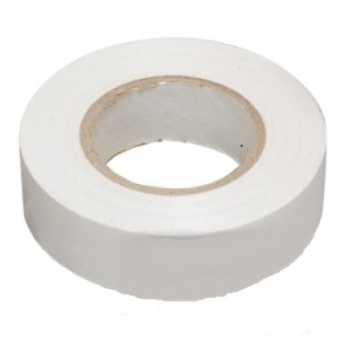 Ізоляційна стрічка ПВХ 19мм х 0.13мм х 25м (біла) GISelt