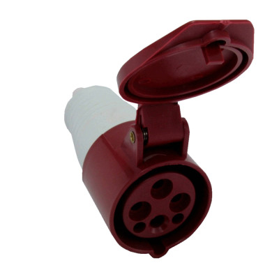 Розетка переносна 214 16А 380В 3Р+Е IP44