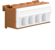 Блок фазных клемм 4x16мм2+14x4мм2 ширина 75мм Hager QiuckConnect KN18P