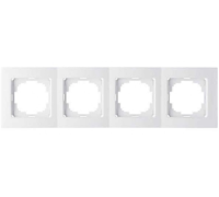 Рамка четырехпостовая Nilson Thor белый универсальная 