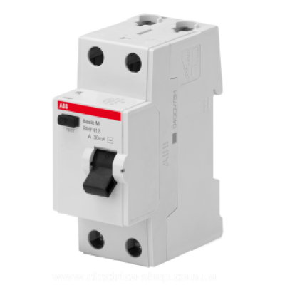 Дифференциальное реле (УЗО) 2Р 63А 30мА  BMF41263 ABB