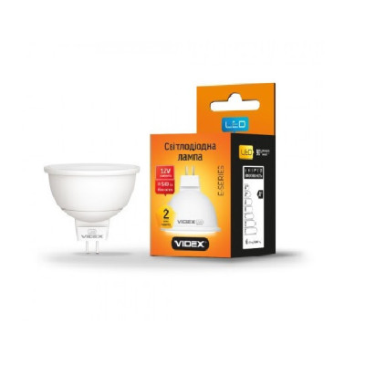 Лампа LED MR16e 6W GU5.3 3000K 220V VIDEX
