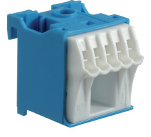Блок N-клему 1x16мм2+5x4мм2 ширина 30мм Hager QiuckConnect KN06N