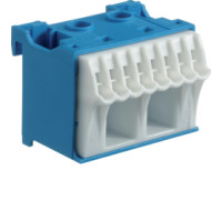 Блок N-клема 2x16мм+8x4мм ширина 45мм QiuckConnect KN10N Hager