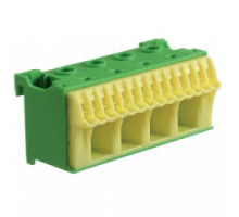 Блок PE-клему 4x16мм2+14x4мм2 ширина 75мм Hager QiuckConnect KN18E
