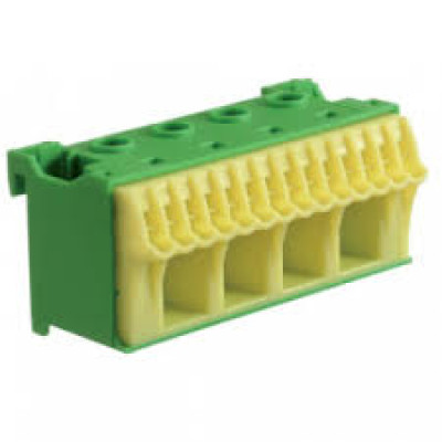 Блок PE-клема 4x16мм2+14x4мм2 ширина 75мм Hager QiuckConnect KN18E