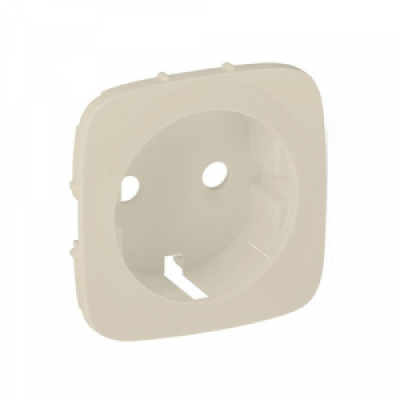 Лицевая панель розетки с заземлением слоновая кость Valena Allure LEGRAND