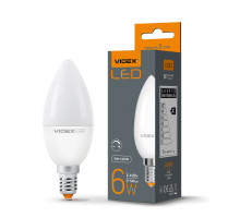 Светодиодная LED лампа VIDEX C37eD 6W E14 4100K 220V ДИММИРУЕМАЯ