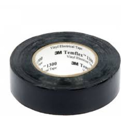 Ізоляційна стрічка Temflex 1300 ПВХ 20м*19мм*0,13мм 3М чорна