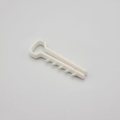 Дюбель ялинка (плаский) 10х6мм білий 100шт. 512552 Takel