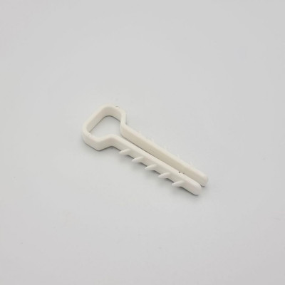 Дюбель ялинка (плаский) 12х6мм білий 100шт. 512553 Takel