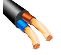 Провод ПВС 2х2.5 мм² 1 м черный КАБЛЕКС